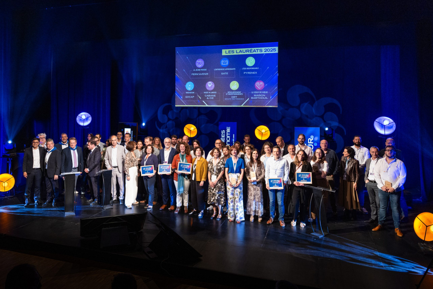 Photos de tous les lauréats 2025 Trophées de l'Economie landaise