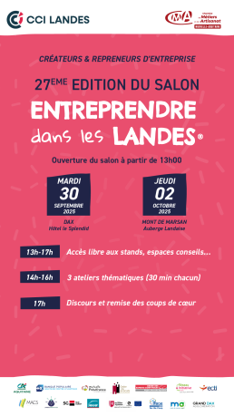 Entreprendre dans les Landes : programme 2025
