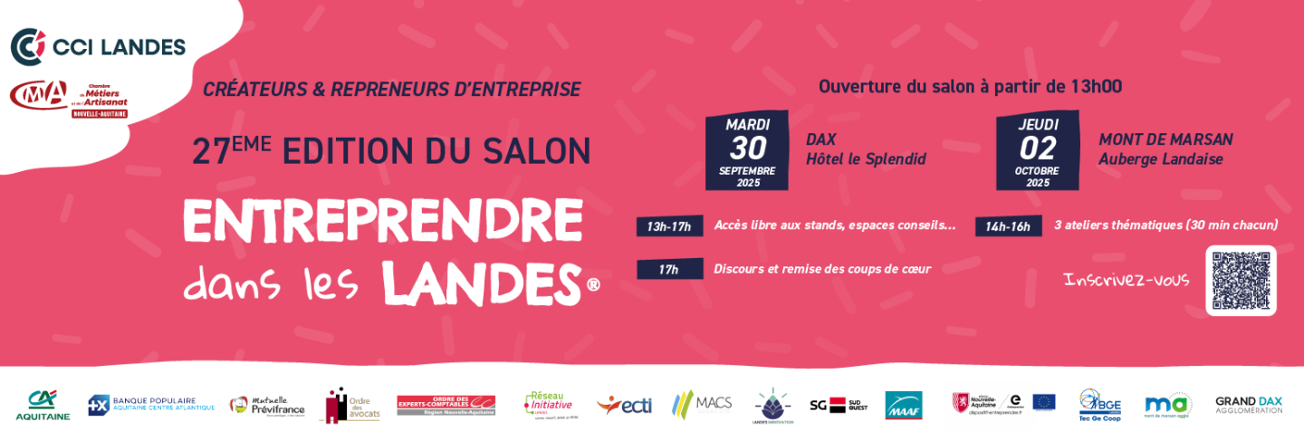 Entreprendre dans les Landes 2025