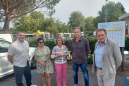Visite sur site lors du Point Presse du 3 août